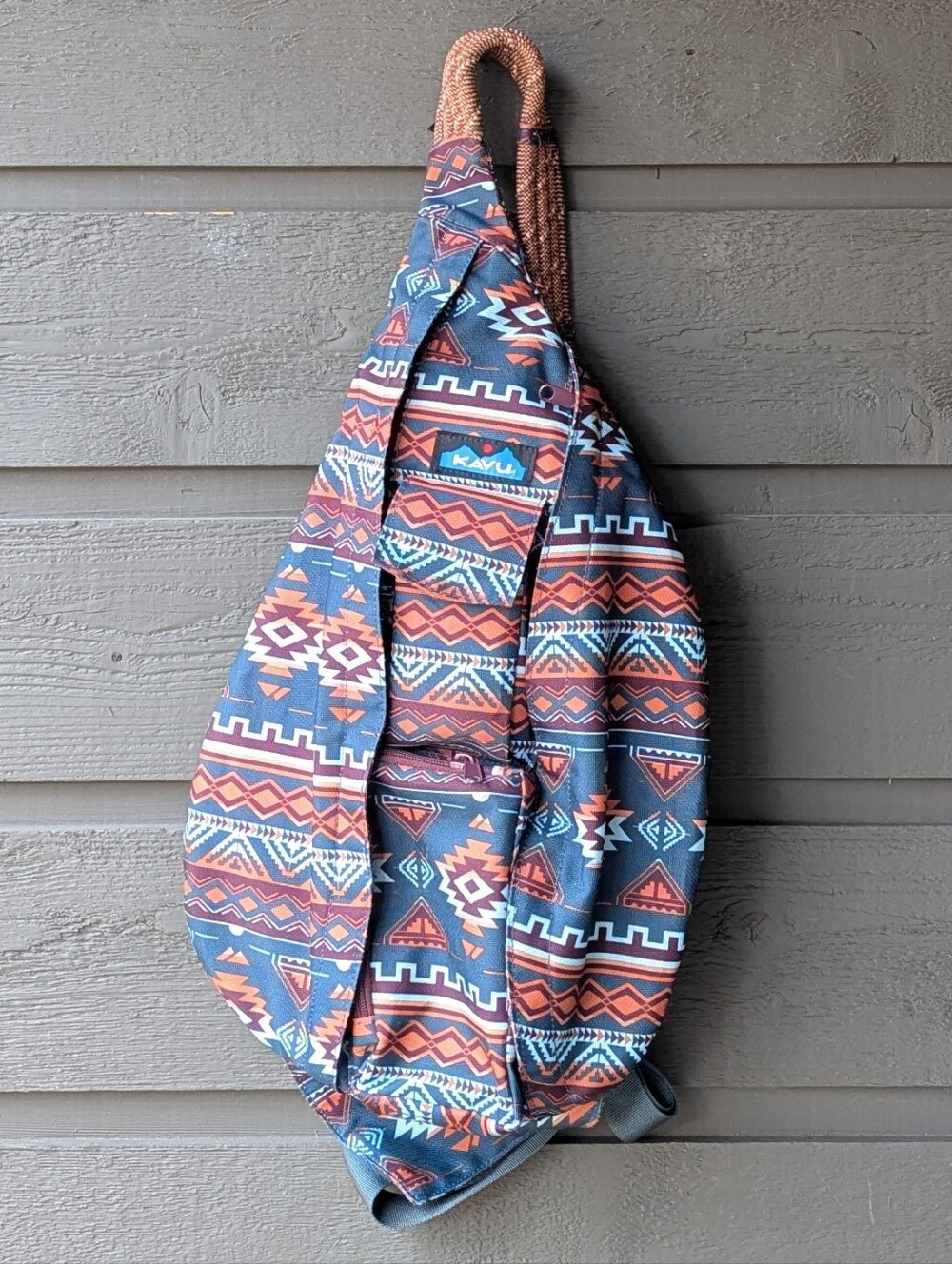 Kavu Rope Sling Bag Horizon Basin Aztec Tribal Unisex Hiking Outdoors Gorpcore